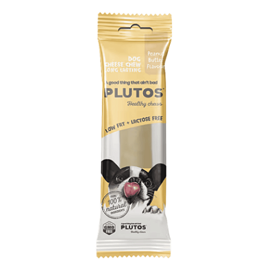 Mordedor Natural P/ Cães Plutos Queijo com pasta de amendoim