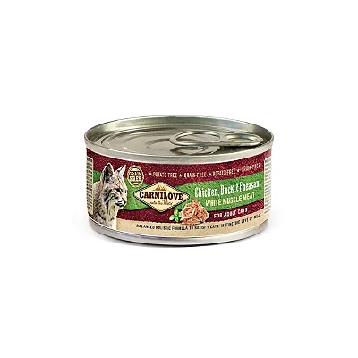 CARNILOVE CAN CAT CHICKEN, DUCK & PHEASANT 100G