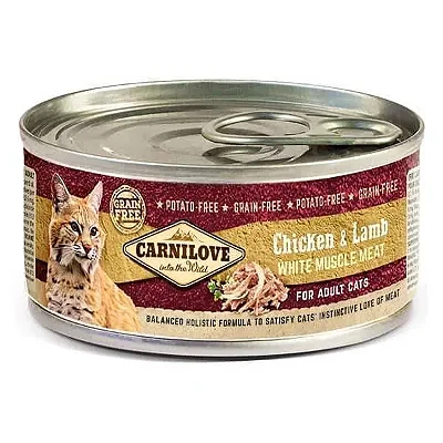 CARNILOVE CAN CAT CHICKEN & LAMB 100G