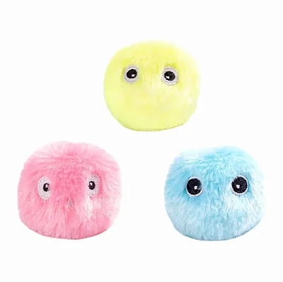 Bola de Brinquedo para Gatos com Som Interativa de Pelúcia