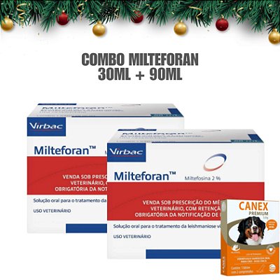 Kit Milteforan Virbac 30ml + 90ml BRINDE CANEX