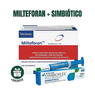 Kit Milteforan + Simbiótico + BRINDE E FRETE GRÁTIS