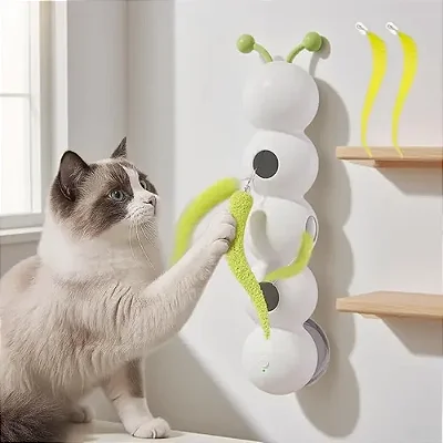 Brinquedo Elétrico Lagarta Interativa para Gatos