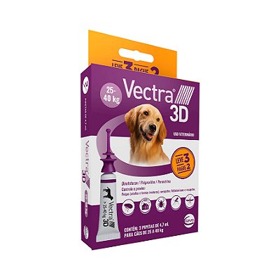 Vectra 3D Caes 25 - 40Kg Leve 3 Pague 2