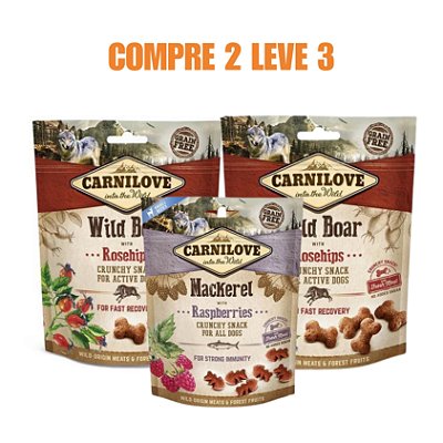 Carnilove Dog Snack 200g Compre 2 e leve 3