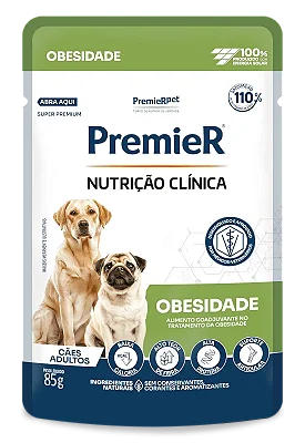 PREMIER NUTR CLIN UMIDOS CAES OBESIDADE 85 G (20 UND)