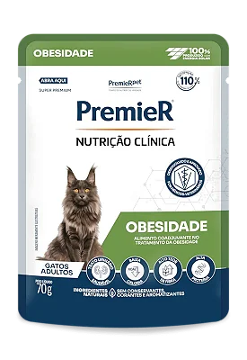 PREMIER NUTR CLIN UMIDOS GATOS OBESIDADE 70 G