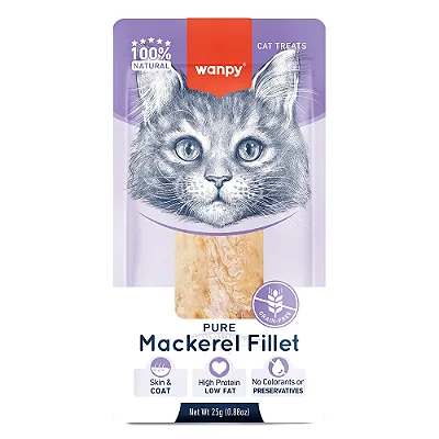 Petisco Para Gato Wanpy Fillet Natural de Cavalinha 25g