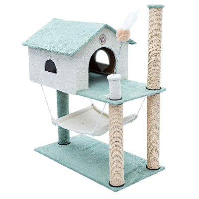 Arranhador House Baby Azul 68X44X84 cm