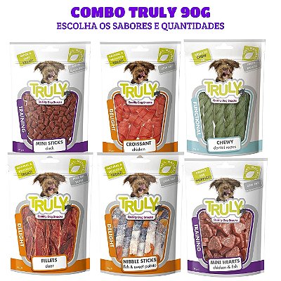 Combo de Petiscos Truly Cão 90g Escolha a quantidade