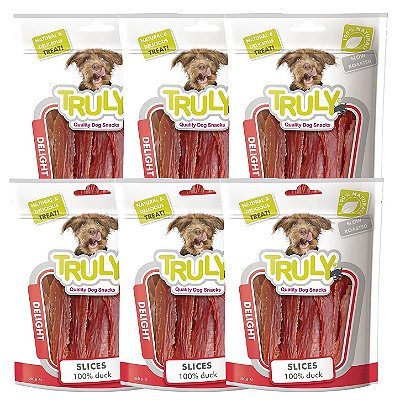 Combo Petisco Truly Cão Fatias de Pato 360g