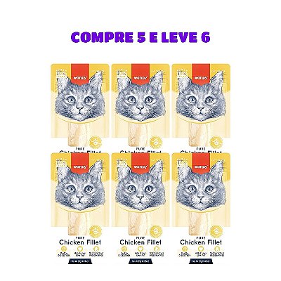 Combo 6 Filé de Frango Wanpy 25g