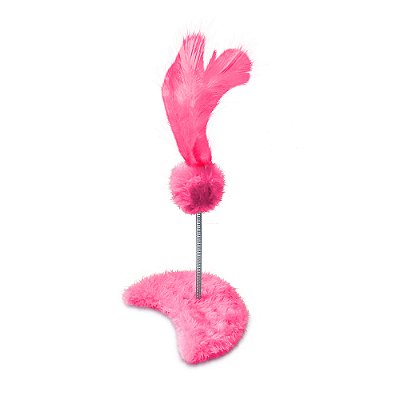 Brinquedo Arranhador São Pet para Gatos Lua Rosa 18x13cm