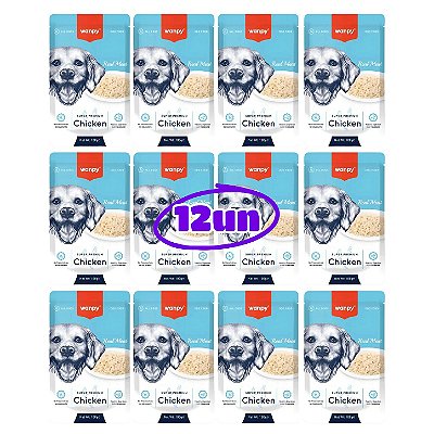 Sachê Wanpy 100g Para Cães Caixa Com 12un