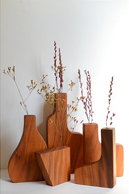 Vasos Planos em Peroba