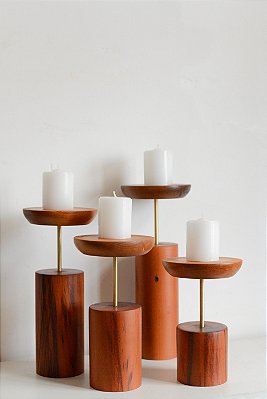 Conjunto de castiçais