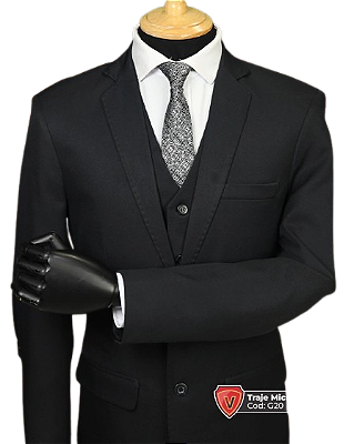 Traje MF Preto fosco