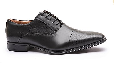 Sapato S&S confort preto cadarço