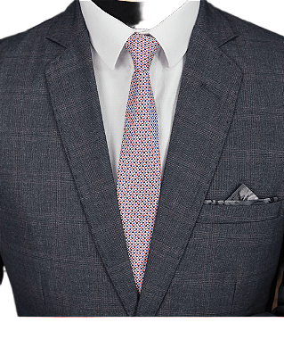 Terno Poliviscose denin xadrez