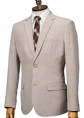 Terno microfibra areia melange