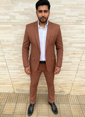 Terno microfibra mocha melange