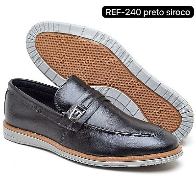 Sapatenis preto sola emborrachada