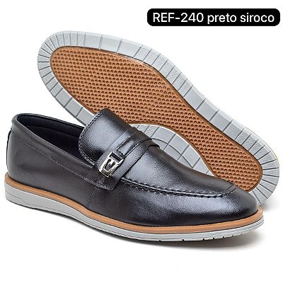 Sapatenis preto sola emborrachada