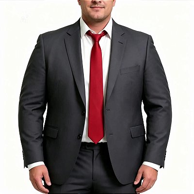 Terno Plus Size Premiun cinza chumbo