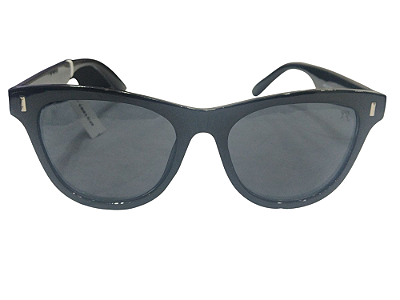 Óculos De Sol Feminino Quadrado Com Lentes Pretas