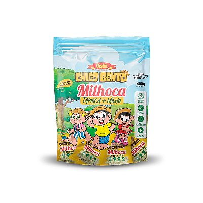 Milhoca Chico Bento 400g Com 5 Sachês Individuais de 80g - TAPIOCA + CUSCUZ