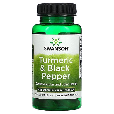 CURCUMA + PIPERINE 60 CAPS- SWANSON