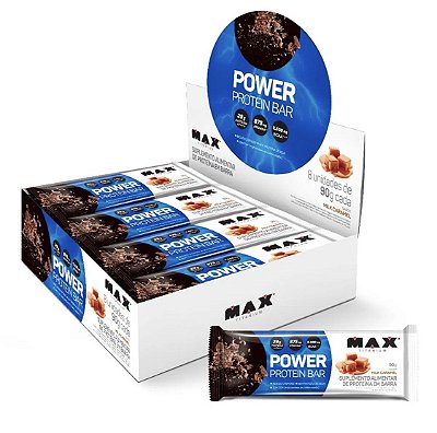 POWER PROTEIN BAR CX 8UNID 90G - MAX TITANIUM