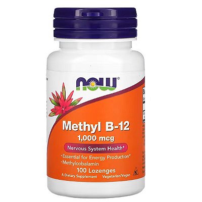 METHYL B12 1000 MCG 100 PASTILHAS SUBLINGUAL - NOW SPORTS