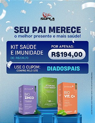 kit dia dos pais SAÚDE e IMUNIDADE