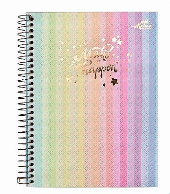 Caderno Colegial Happen Listrado 80 Folhas