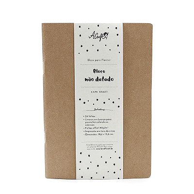 Bloco Planner Modular Trimestral Kraft