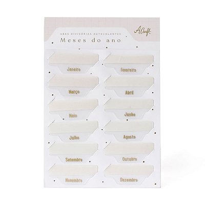 Abas Divisórias Colantes Planner Modular