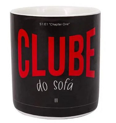 Caneca Clube do Sofá com Coador