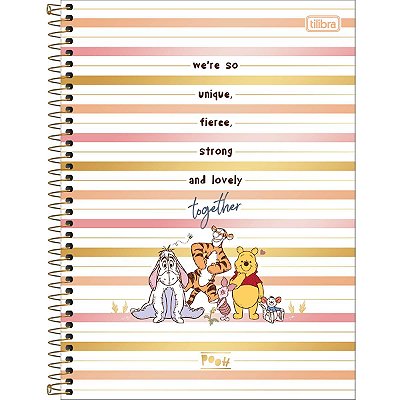 Caderno Universitário Ursinho Pooh 80 Folhas