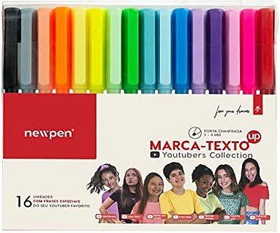 Conjunto Marca Texto Newpen 16 Cores