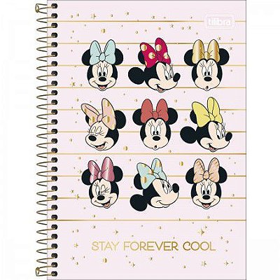 Caderno Universitário Minnie Mouse 160 Folhas