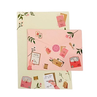 Kit Papel de Carta Vintage