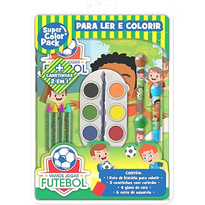 Kit para Ler e Colorir Vamos Jogar Futebol