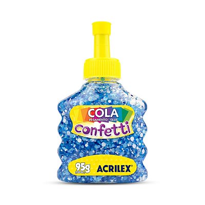 Cola Confetti Azul