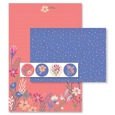 Kit Papel de Carta Primavera Rosa