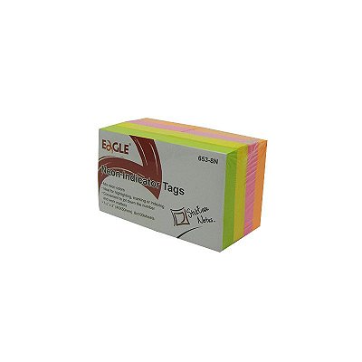 Bloco Post-It 8 Unidades 50x40mm 4 Cores Neon