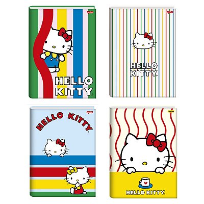 Caderno Brochura Hello Kitty 80 Folhas