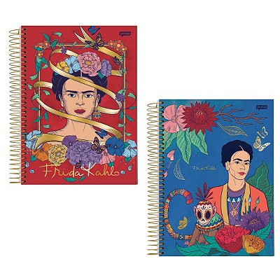 Caderno Espiral Frida Kahlo 160 Folhas