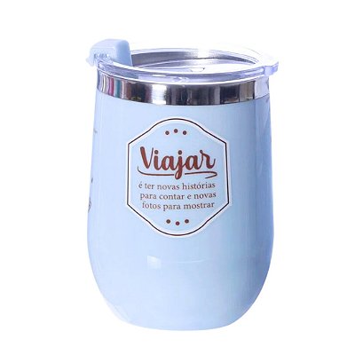 Copo com Tampa Viajar - 400ml