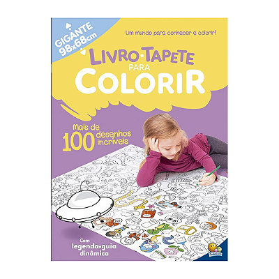 Livro Tapete para Colorir - Mais de 100 Desenhos Incríveis
